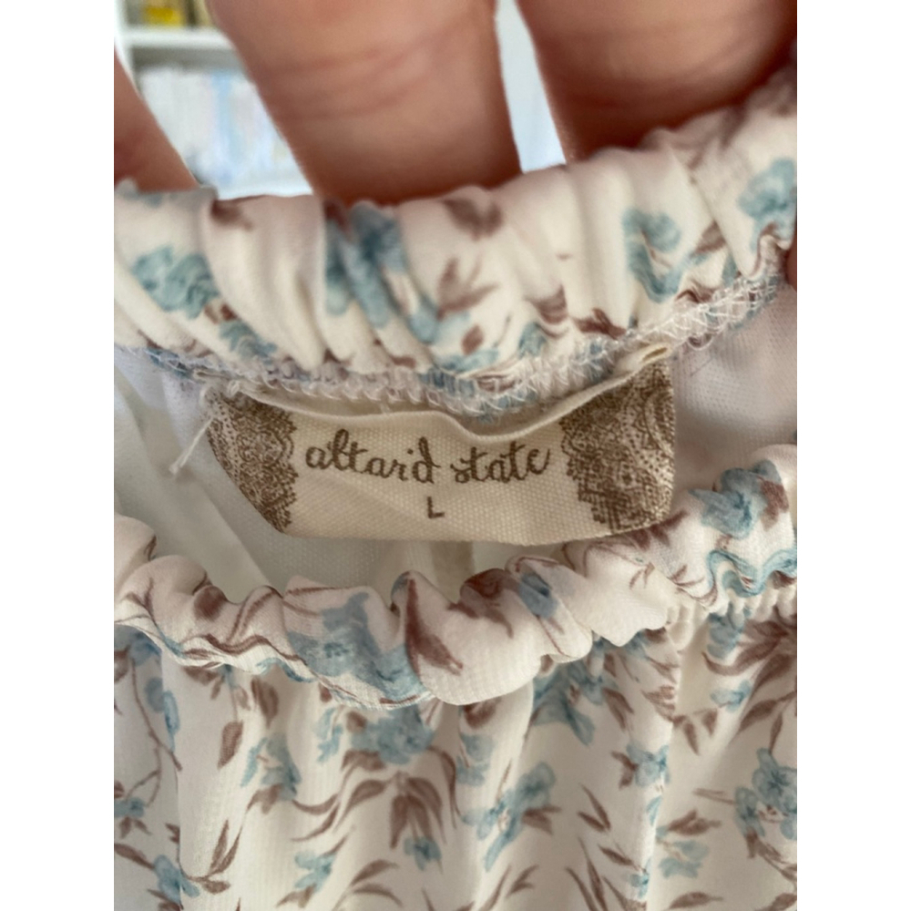 Altar’d State Floral Mini Dress Cottagecore Romantic Coquette Babydoll Garden - Picture 5 of 7